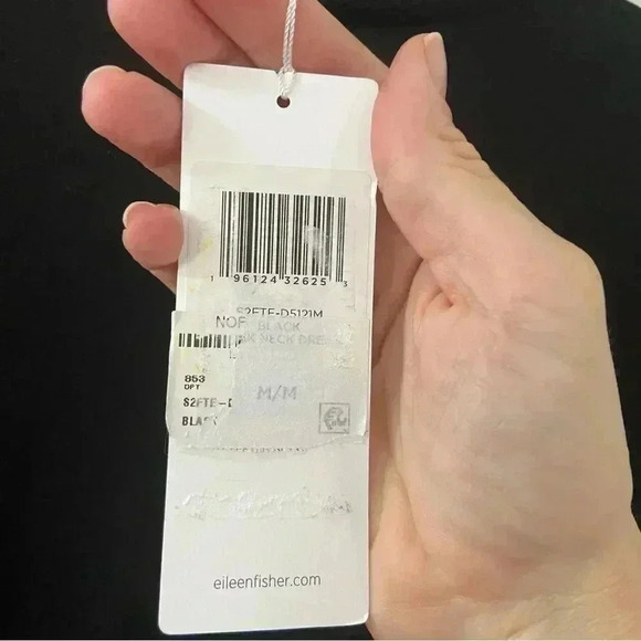 NWT Eileen Fisher Jersey Mock Neck Dress size Medium - Picture 8 of 9